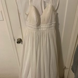 Elegant Long Off-White Dress